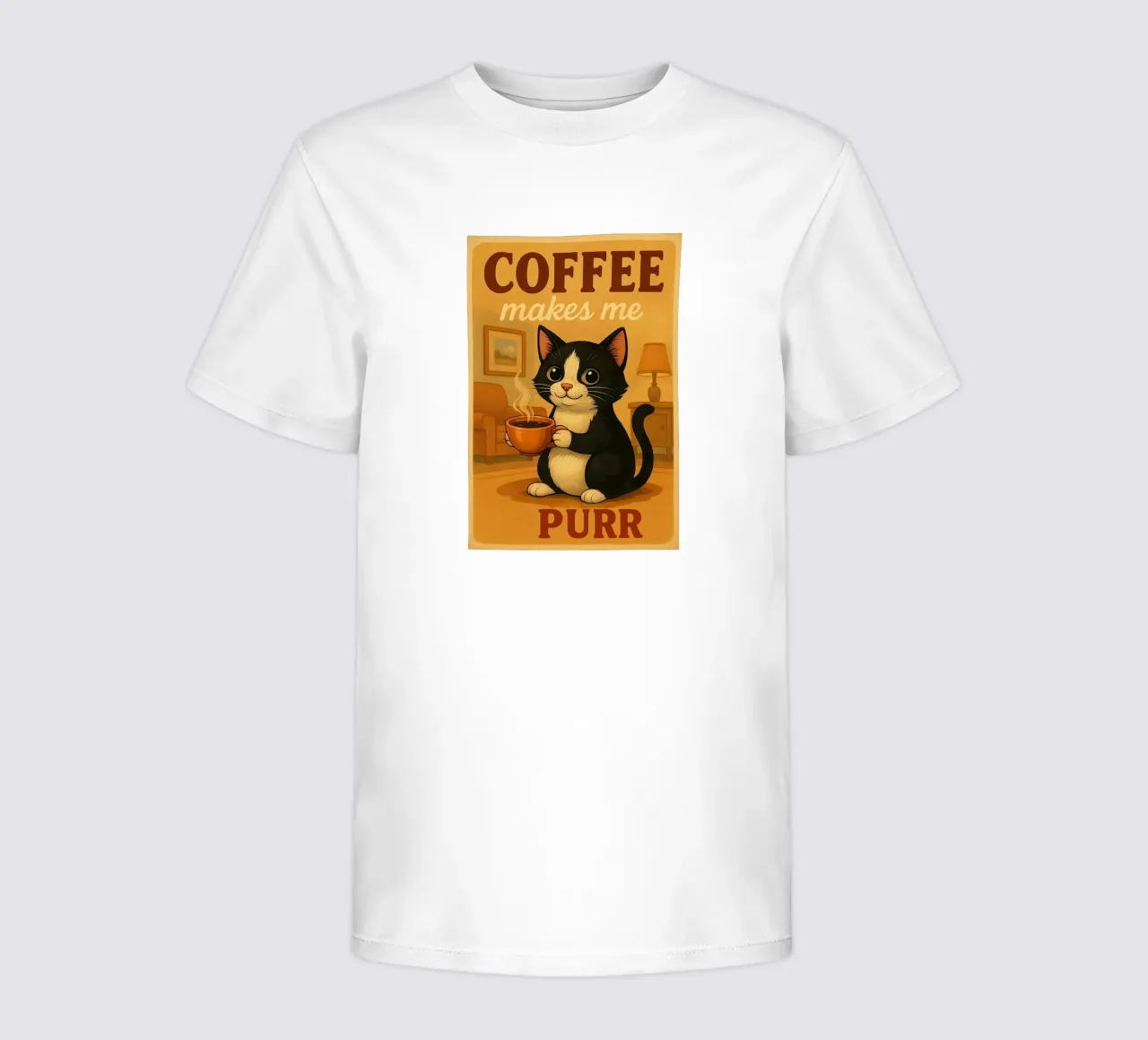 Il caffè mi fa fare le fusa t-shirt bambini da Arjun