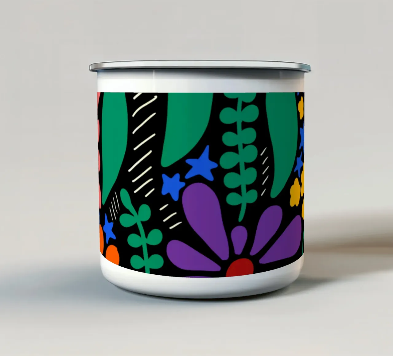 Dream today enamel mug by TijanaArtStudio88