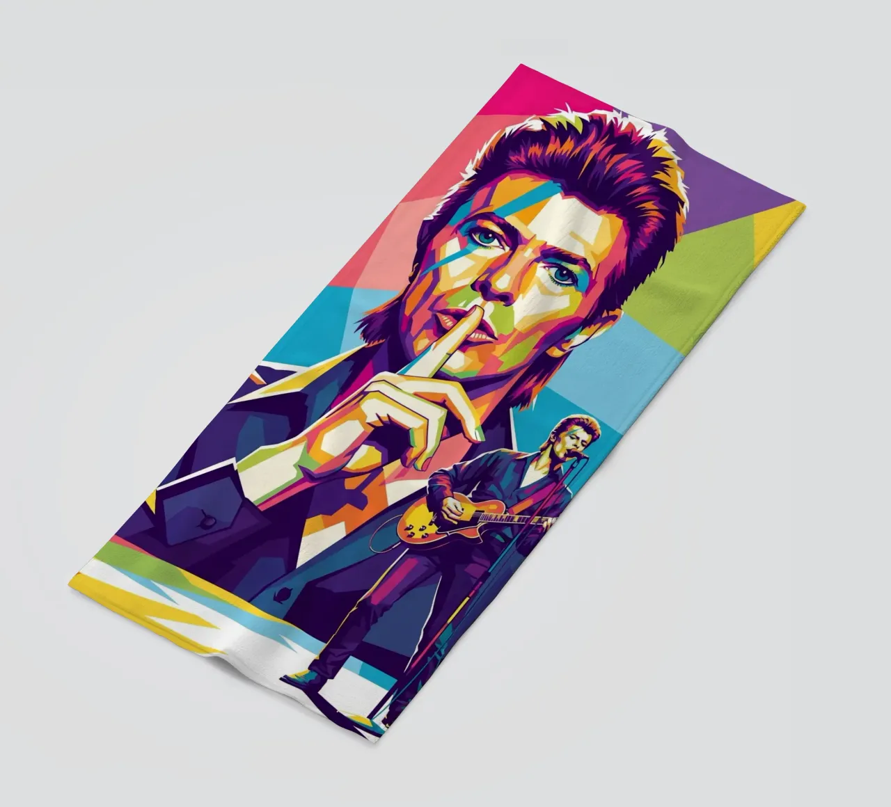 David Bowie - WPAP art style (1) telo mare da Hantamrata