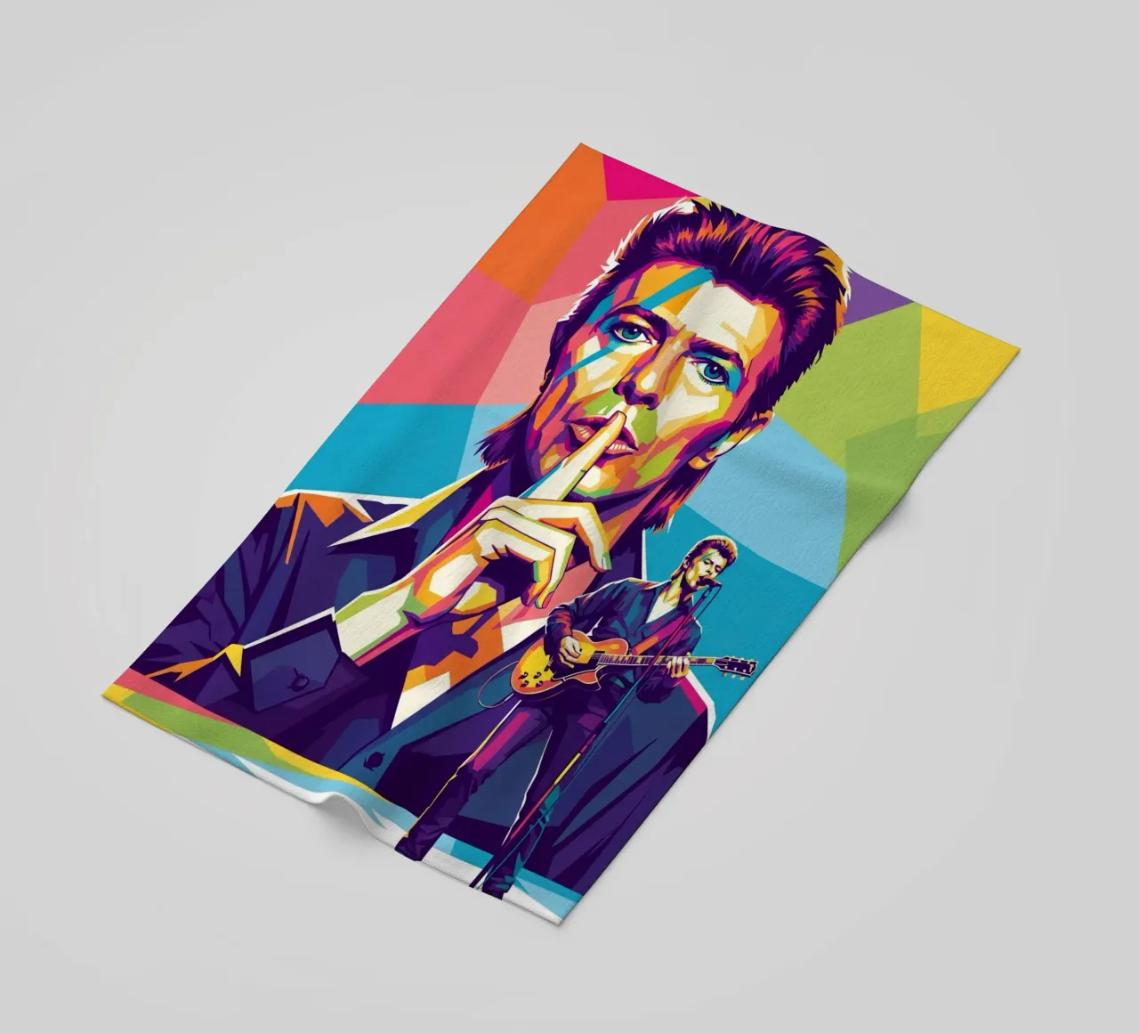 David Bowie - WPAP art style (1) telo mare da Hantamrata