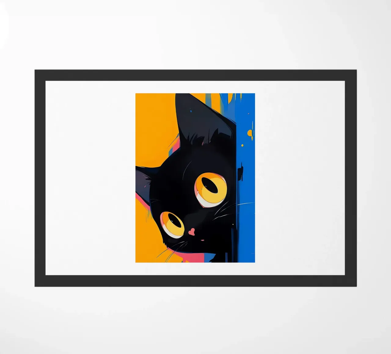 Cut Cat doormat by Arjun