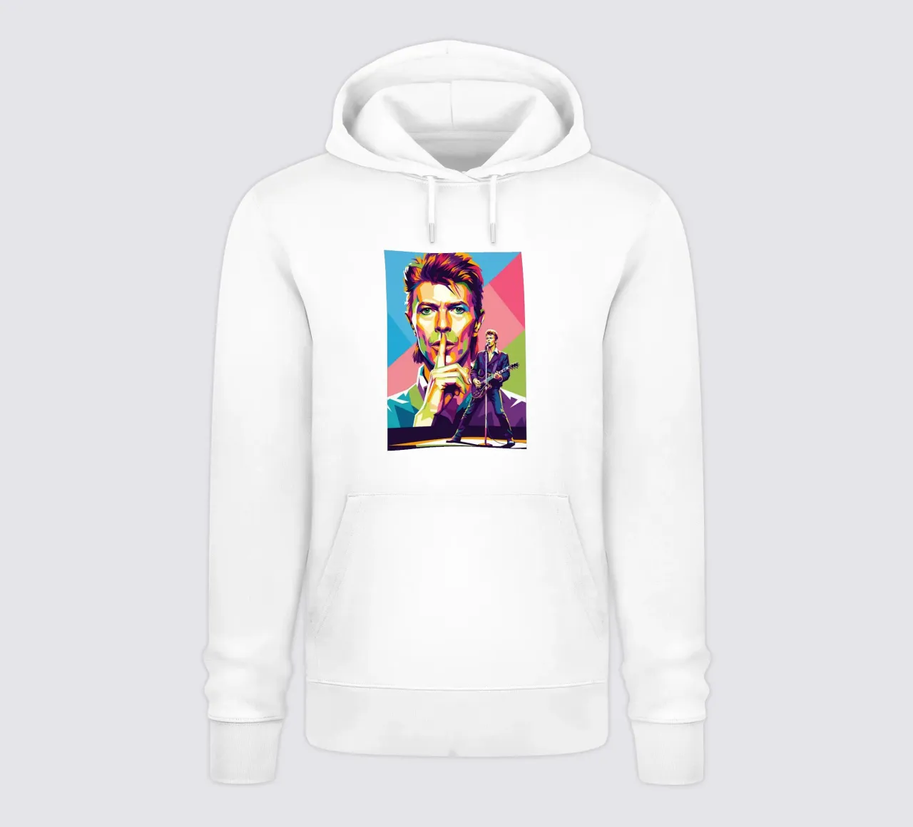 David Bowie - WPAP art style (2) felpa con cappuccio da Hantamrata