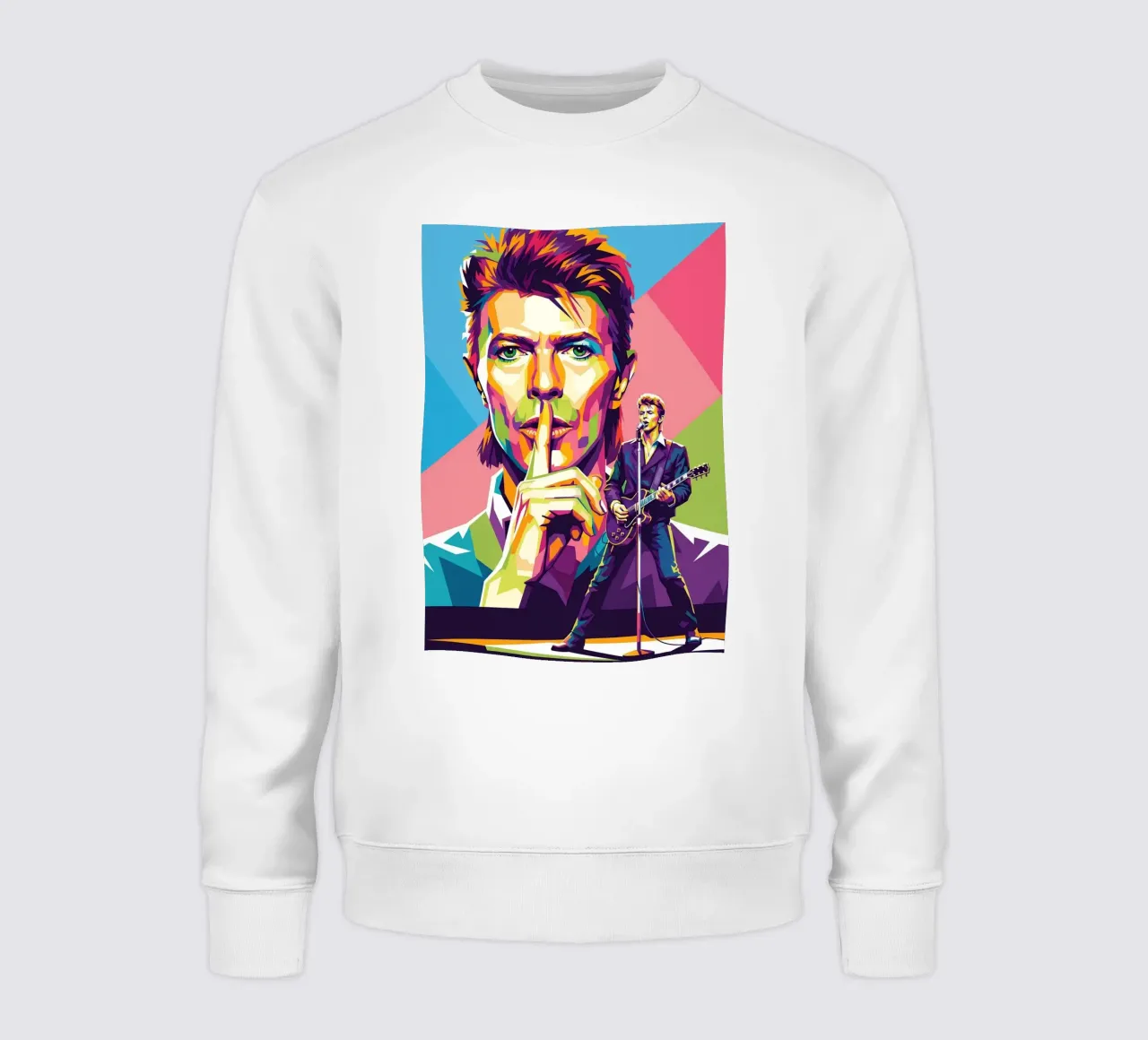 David Bowie - WPAP art style (2) felpa da Hantamrata