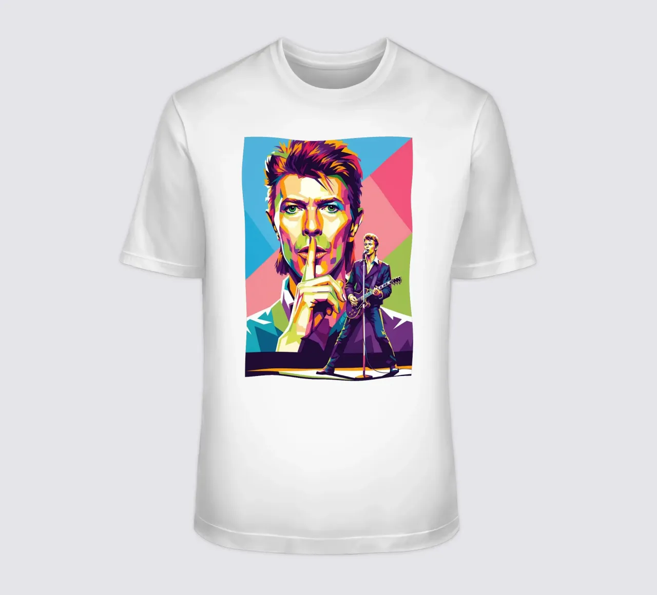 David Bowie - WPAP art style (2) t-shirt da Hantamrata