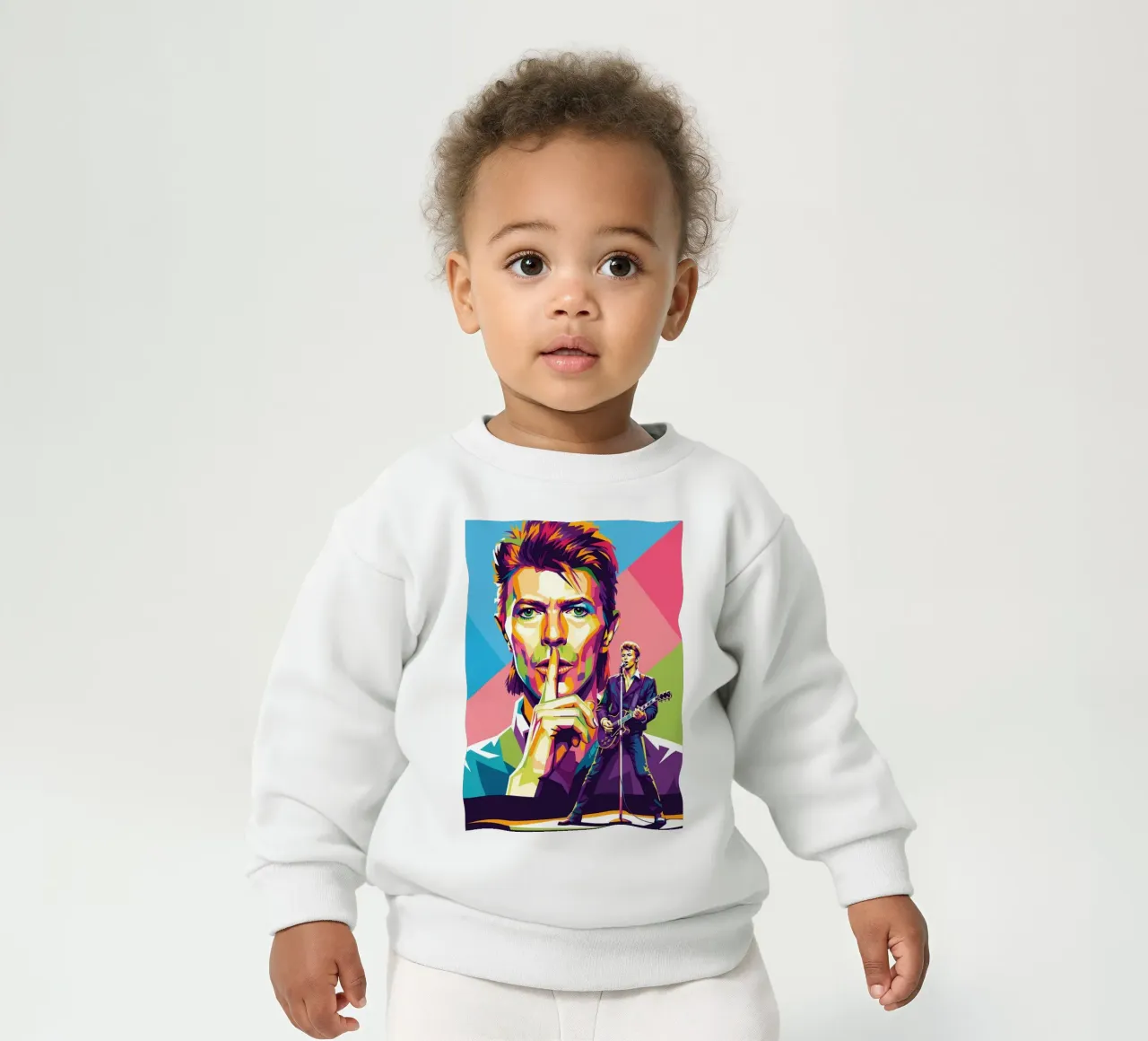 David Bowie - WPAP art style (2) felpa neonato da Hantamrata