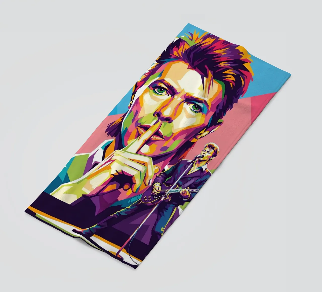 David Bowie - WPAP art style (2) telo mare da Hantamrata