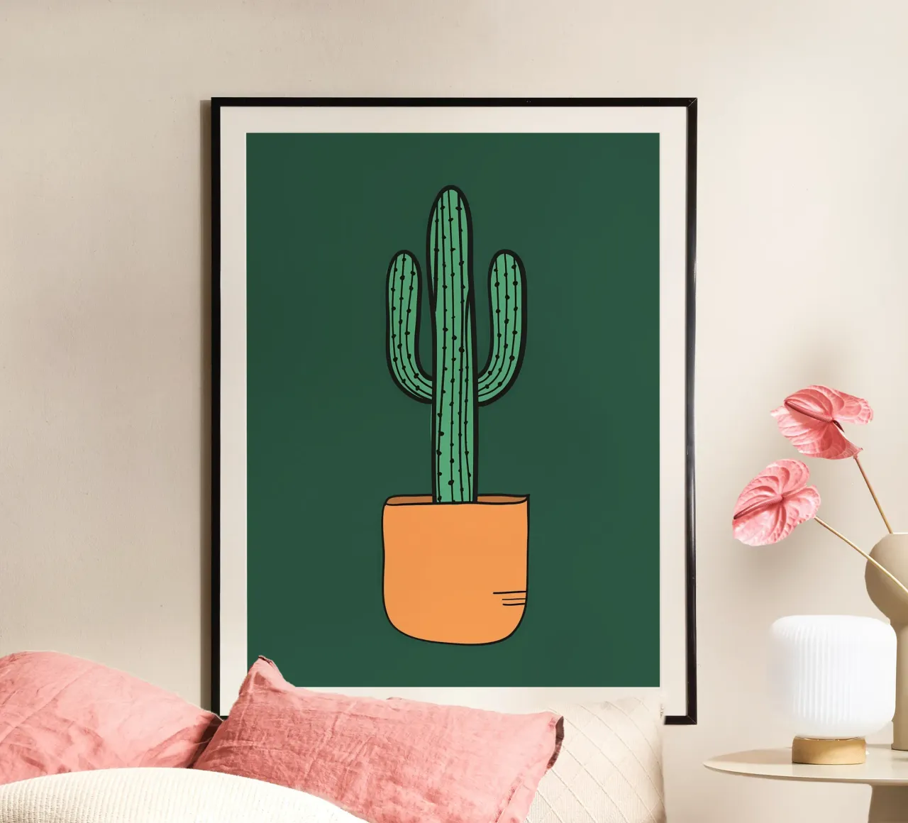 Cactus verde poster da Jose