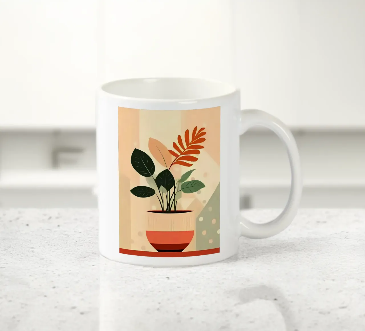 Foglie colorate tazza in ceramica da Jose