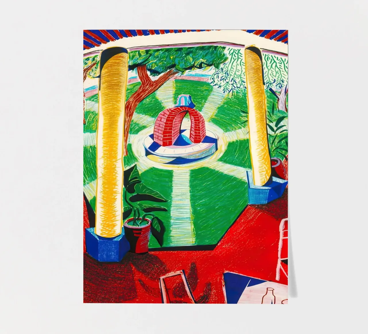 david hockney 59 foglio adesivo da LuppiLappi