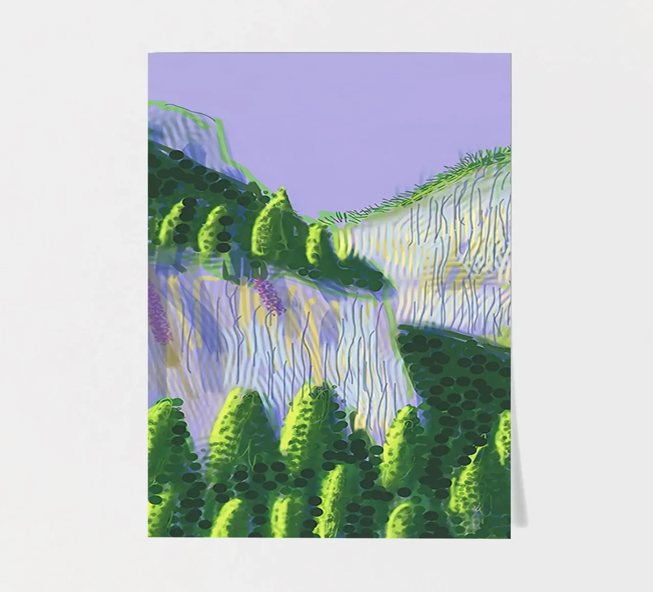 david hockney 60 foglio adesivo da LuppiLappi