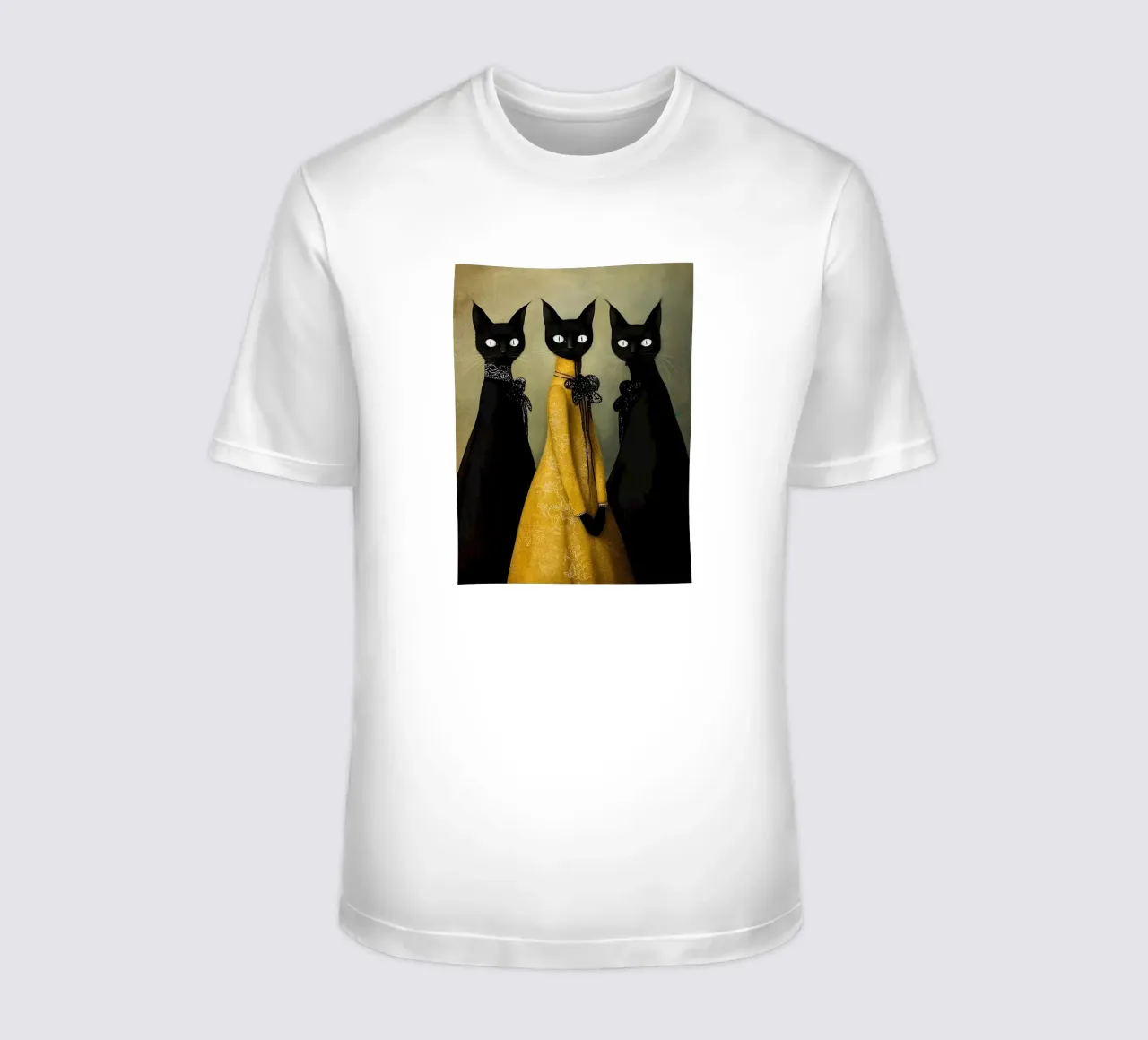 Tre gatti neri t-shirt da Manuela
