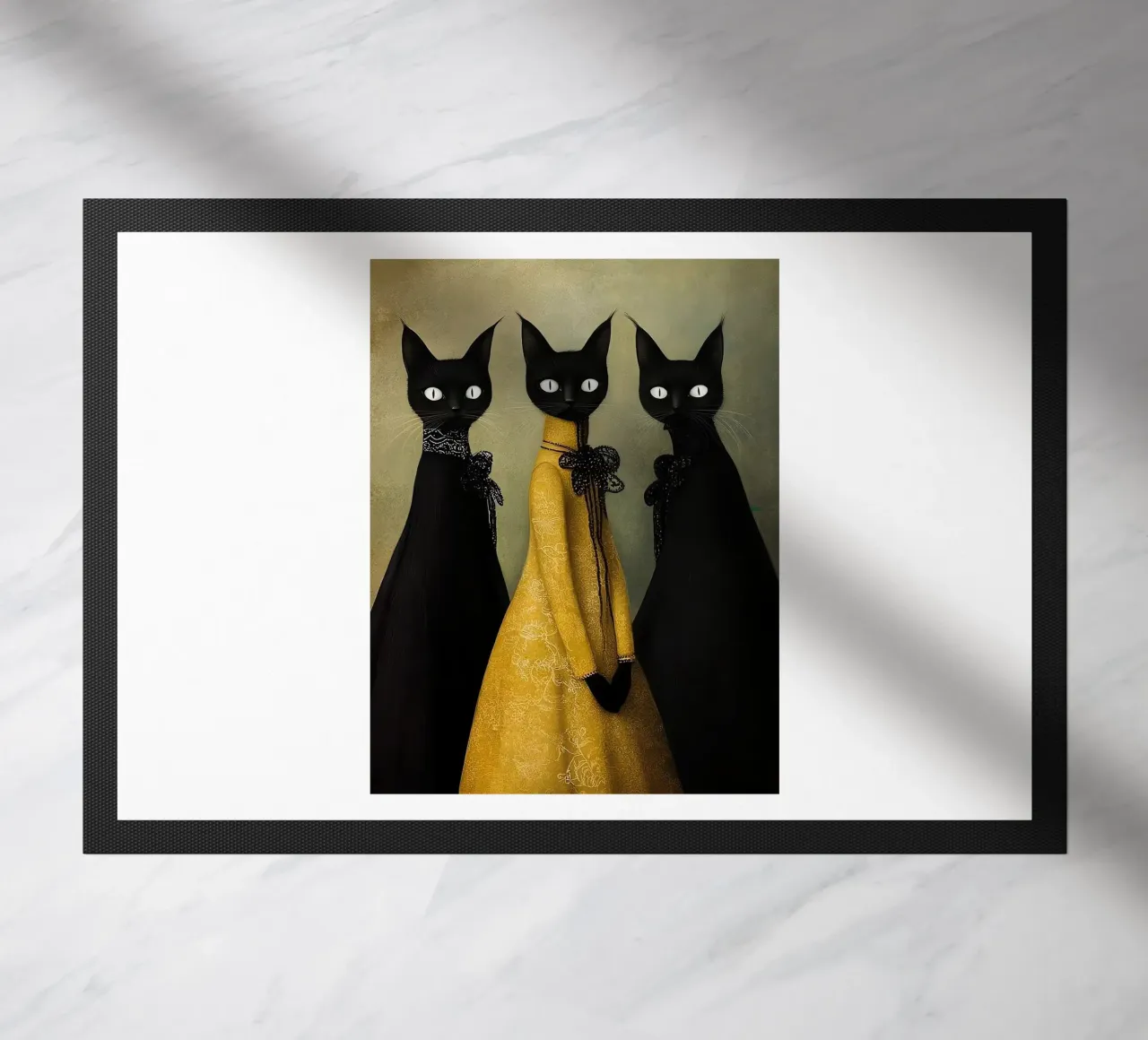 Tre gatti neri zerbino da Manuela