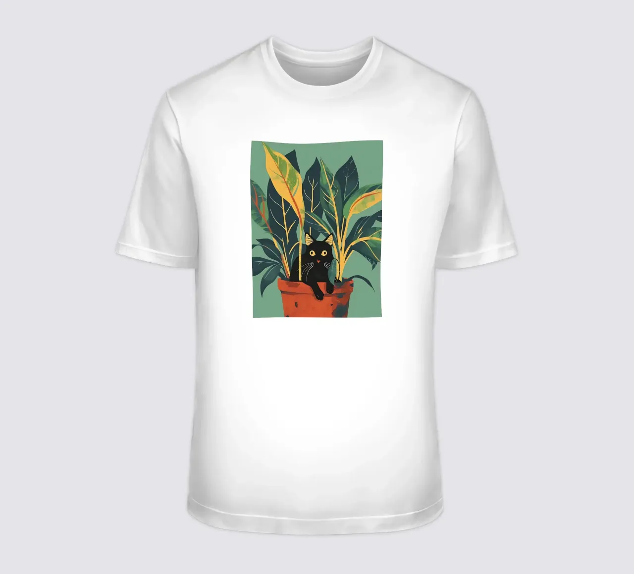 Gatto nero t-shirt da Manuela