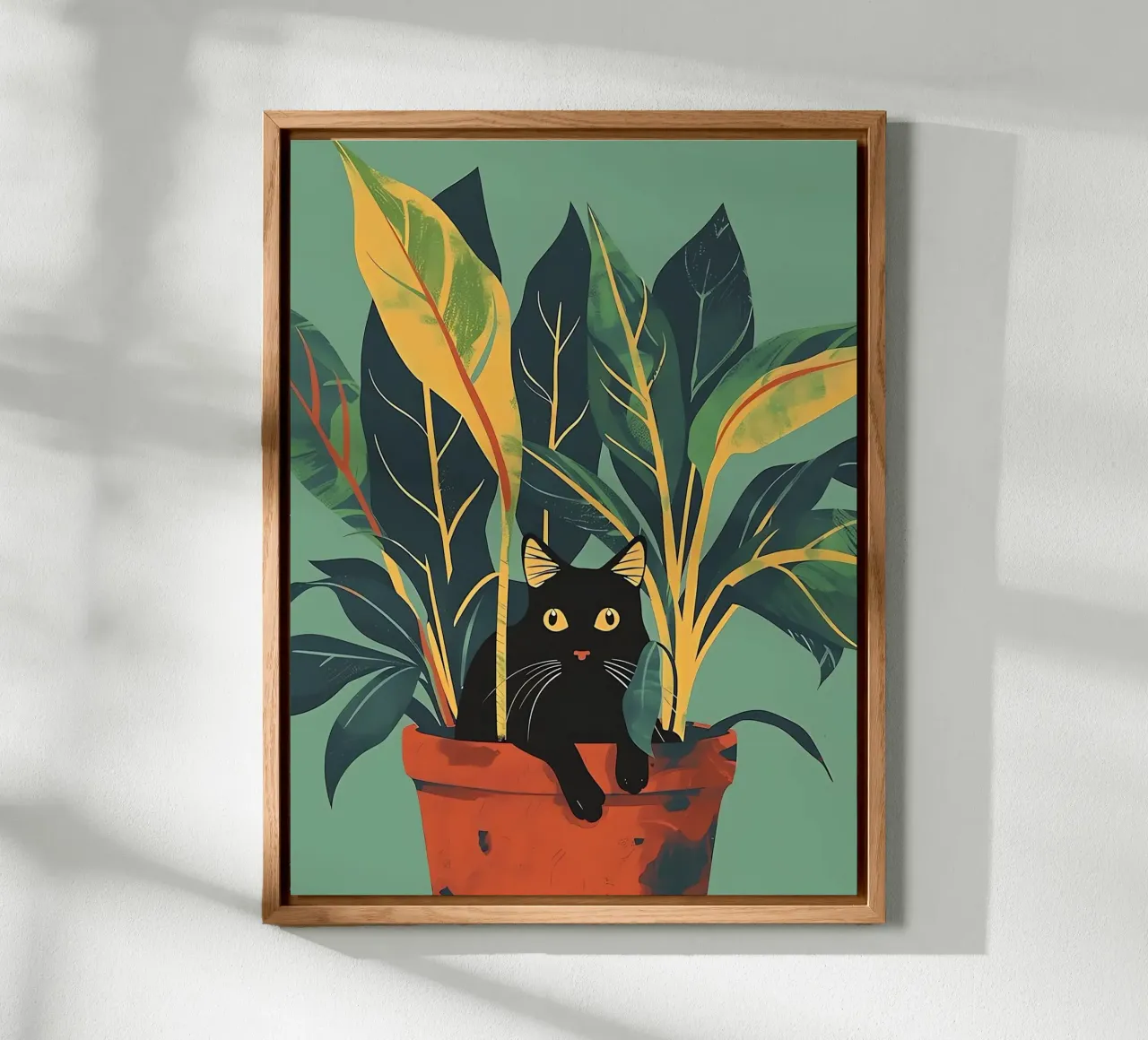 Gatto nero alluminio dibond da Manuela