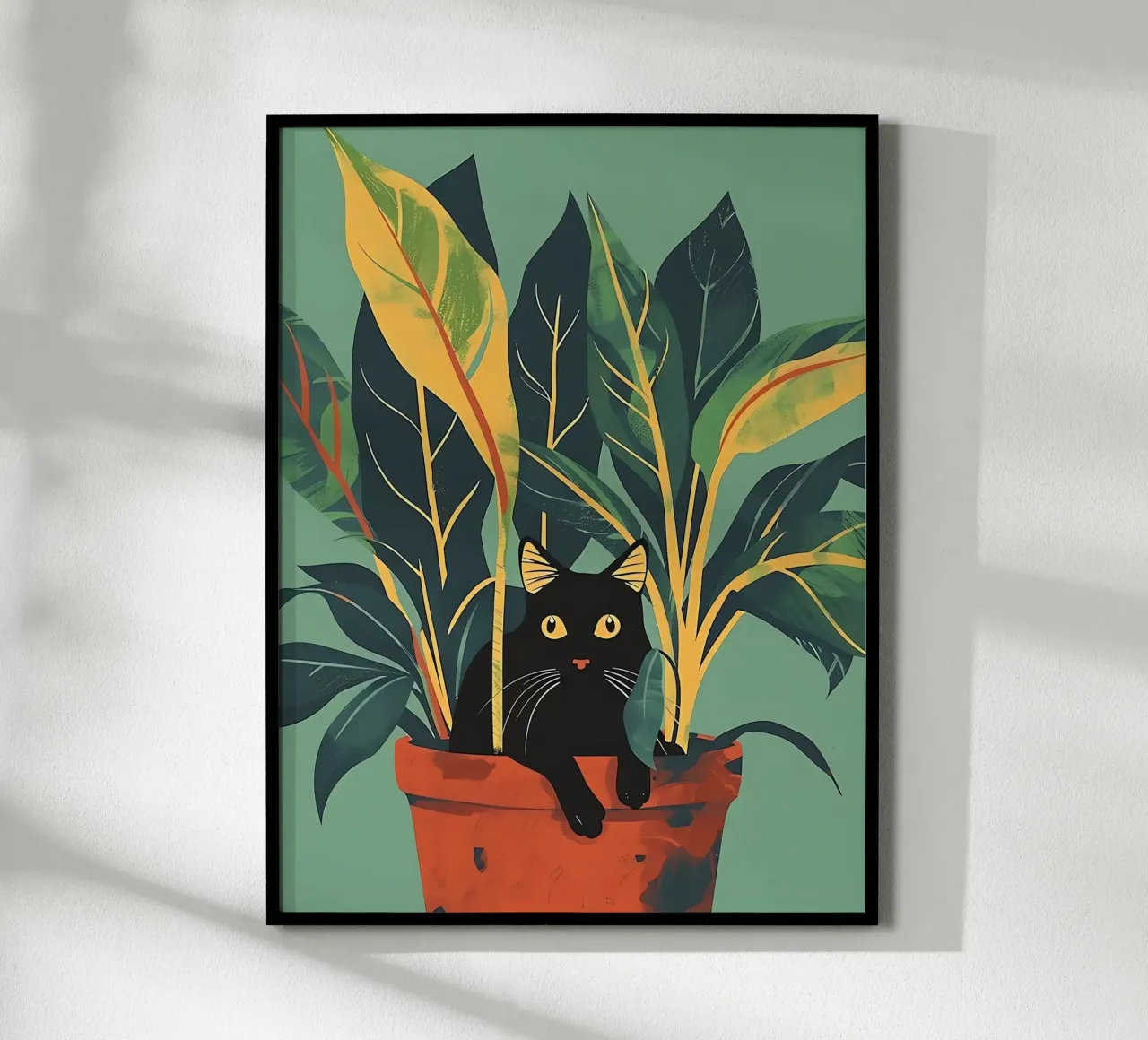 Gatto nero carta hahnemühle da Manuela