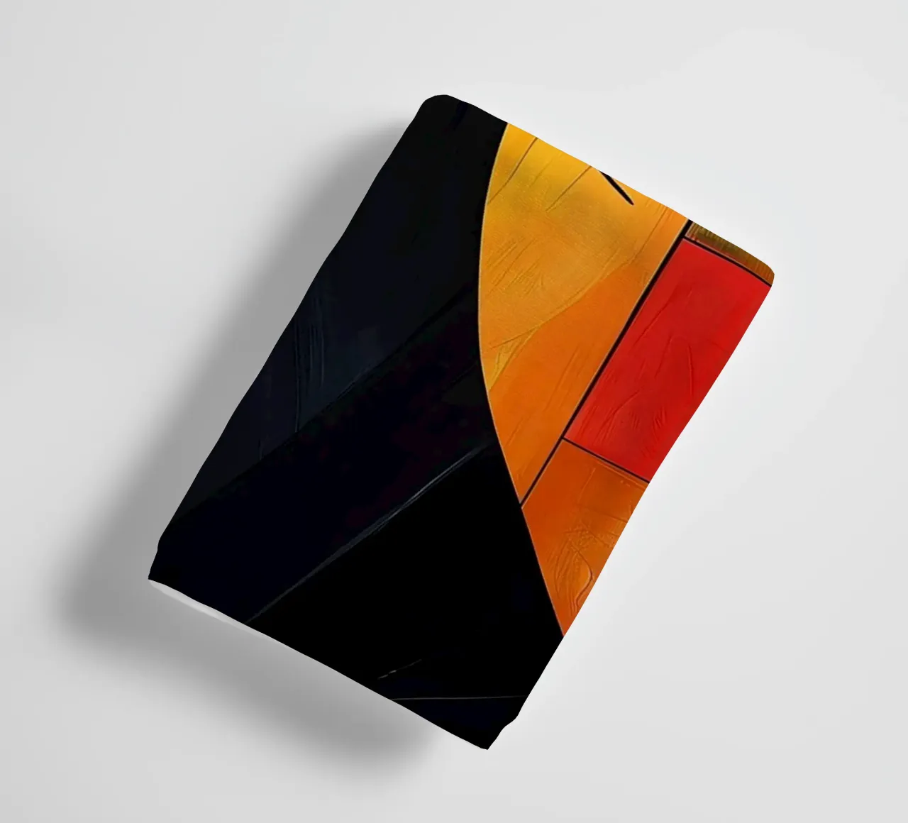 Kleurrijke abstracte kat badhanddoek van Kaden