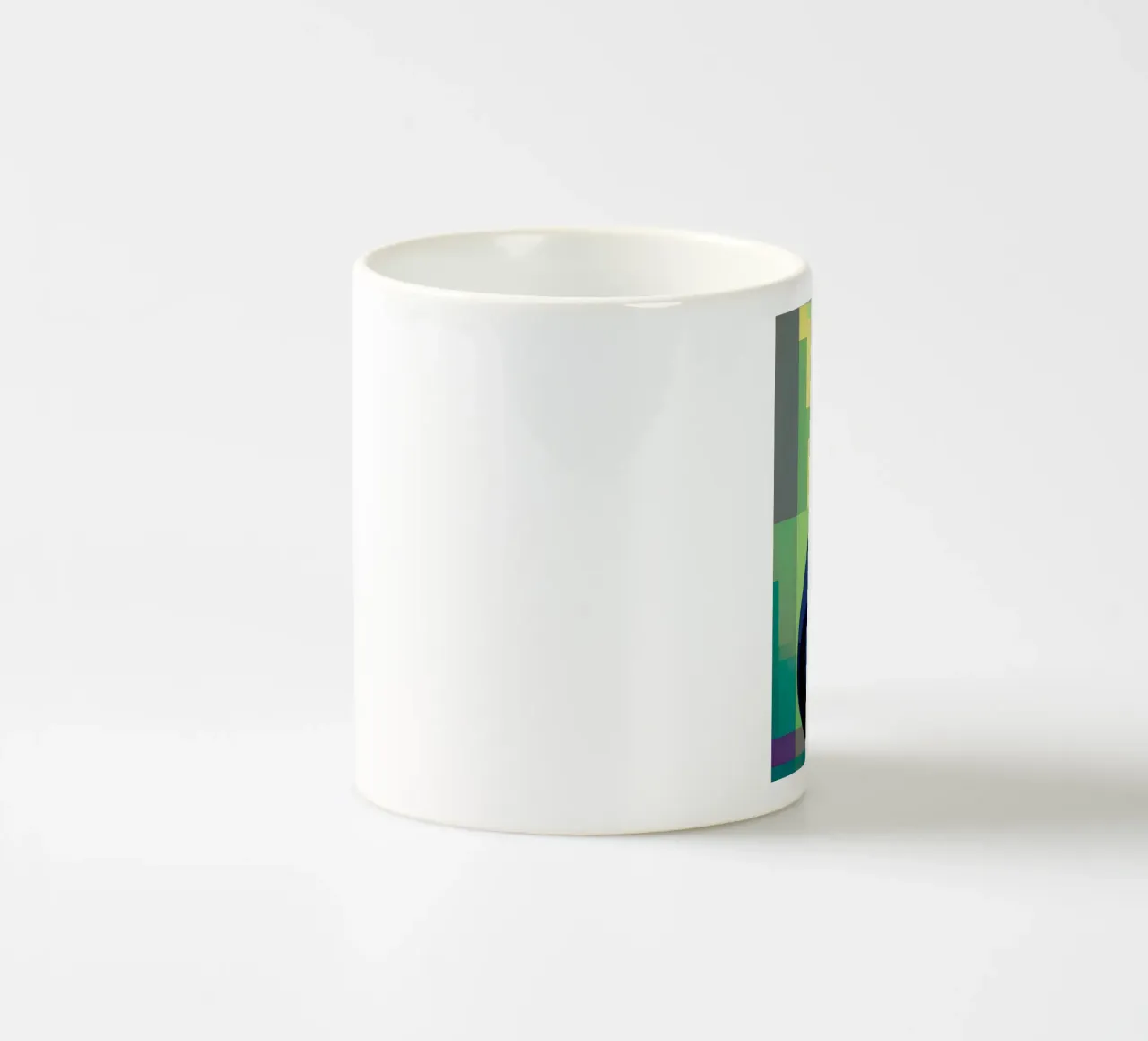 Gatto colorato geometrico tazza in ceramica da Kaden
