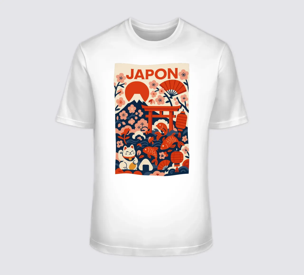 GIAPPONE - Il manifesto zen e grafico t-shirt da JETLAG | affiches voyage