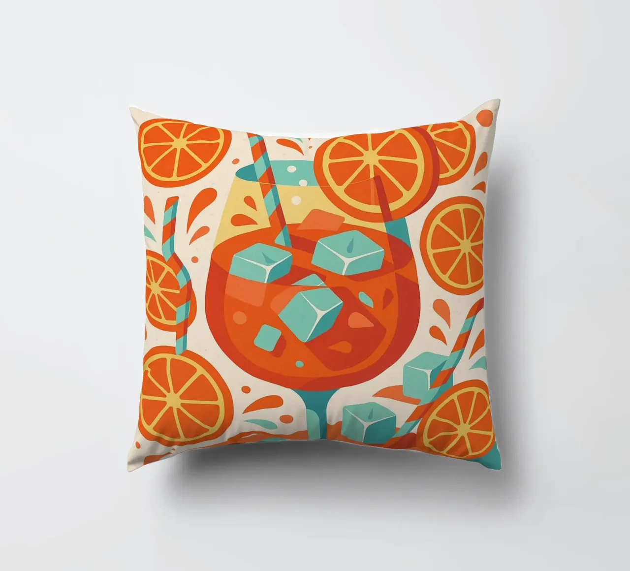 SPRITZ - The sparkling poster decorative cushion by Boissons - Affiches & posters - Retro