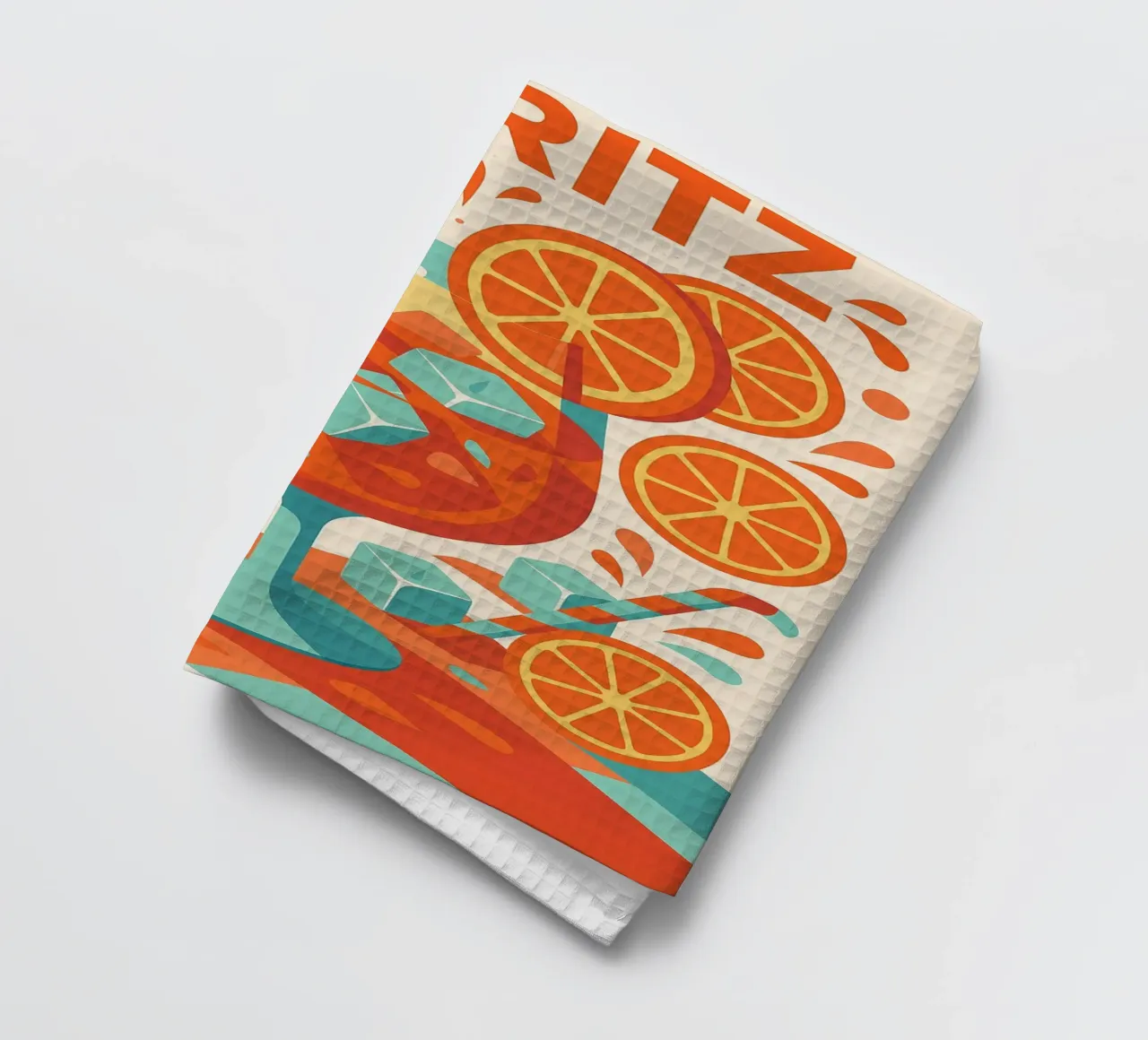 SPRITZ - The sparkling poster tea towel by Boissons - Affiches & posters - Retro
