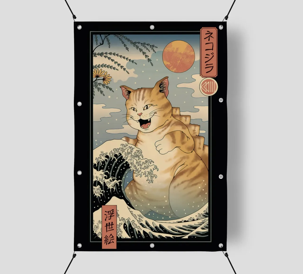 Vincent Trinidad - Catzilla Ukiyoe telo in pvc da mixmat