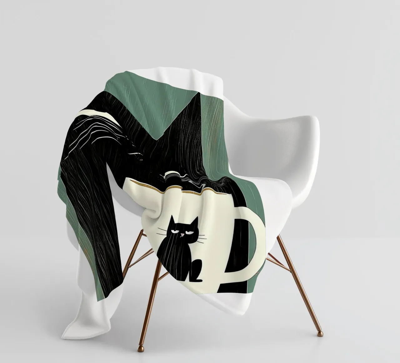 Caffè Black Cat coperta in pile da Kaden