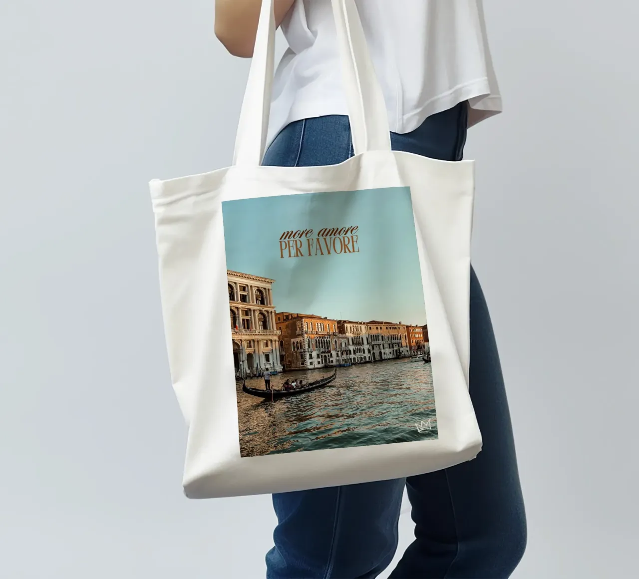 visual voice - more amore borsa in juta da studio.limadezign