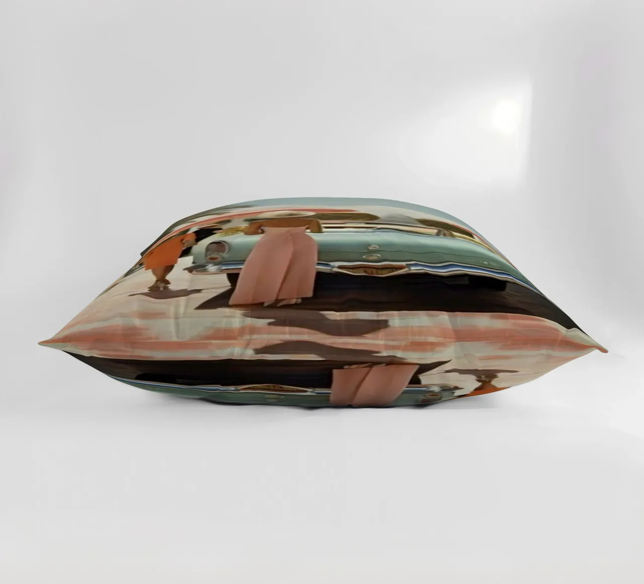 Auto d'epoca con signora cuscino da Longoria Studio