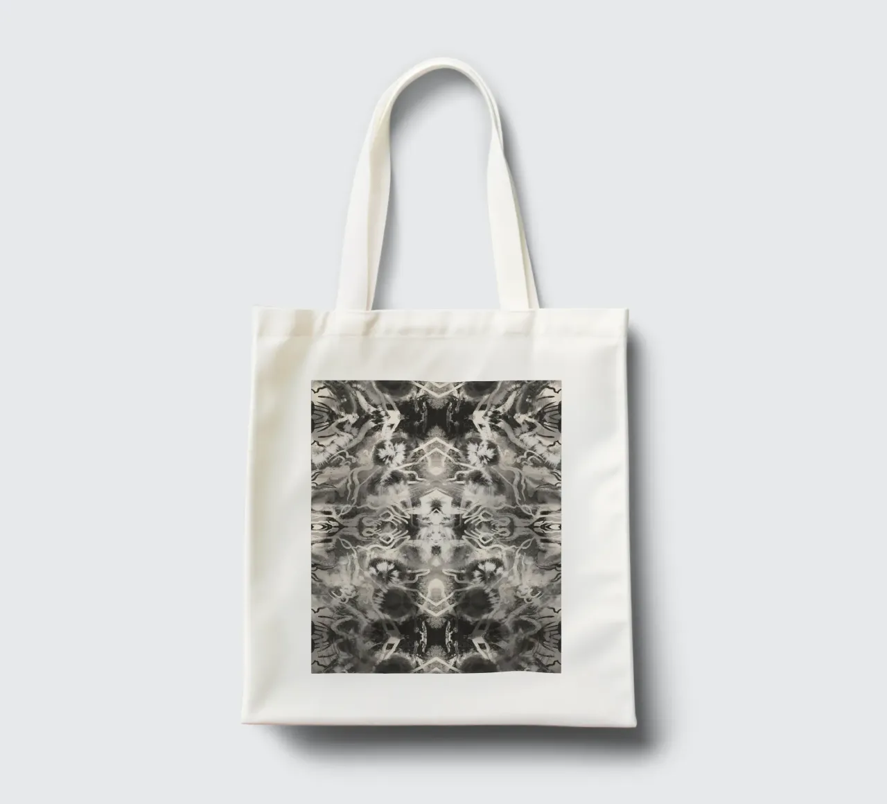 Rorschach 09 in bianco e nero borsa in juta da Little Dean