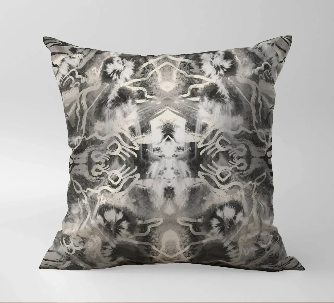 Rorschach 09 in bianco e nero cuscino da Little Dean