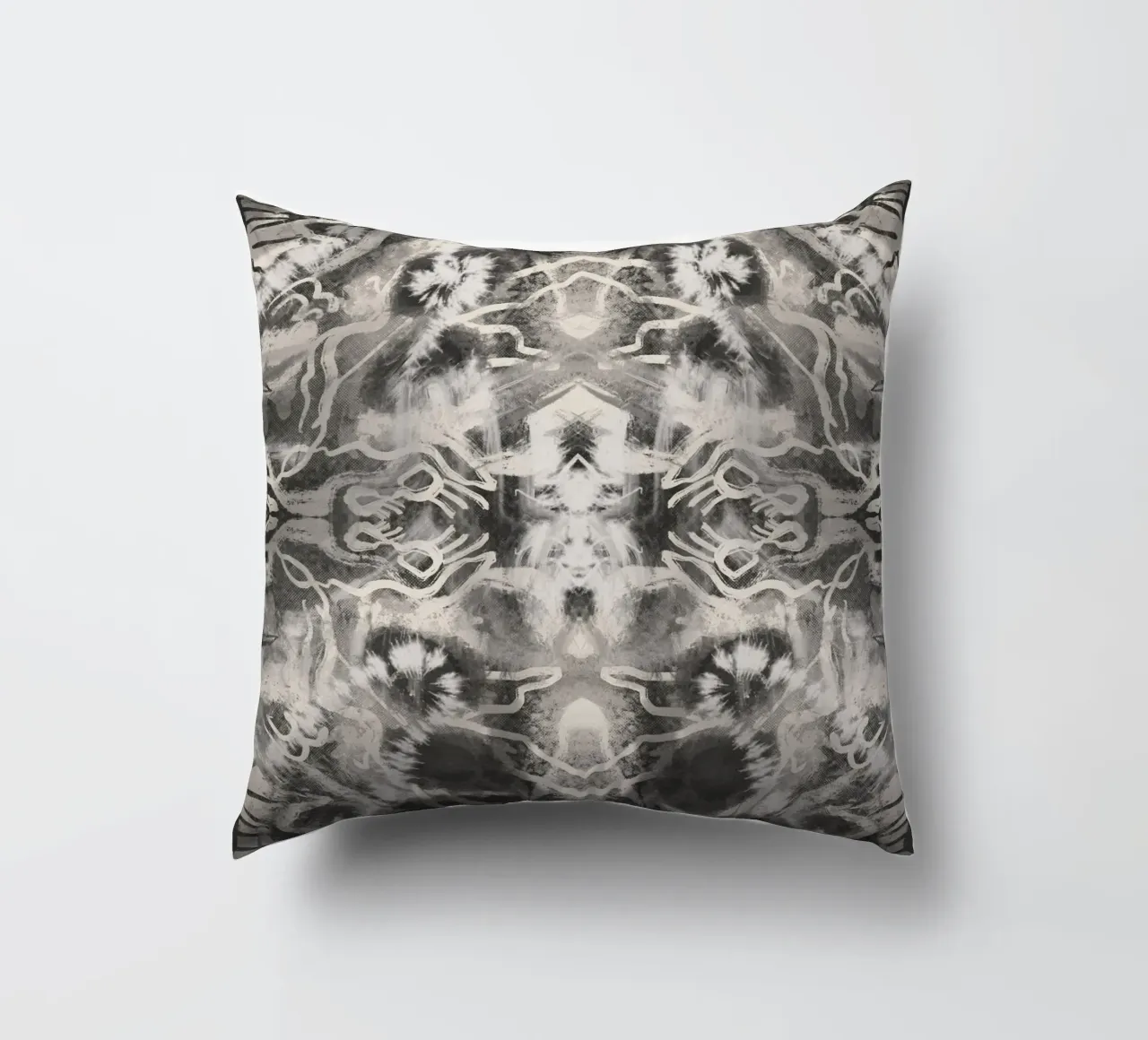 Rorschach 09 in bianco e nero cuscino da Little Dean