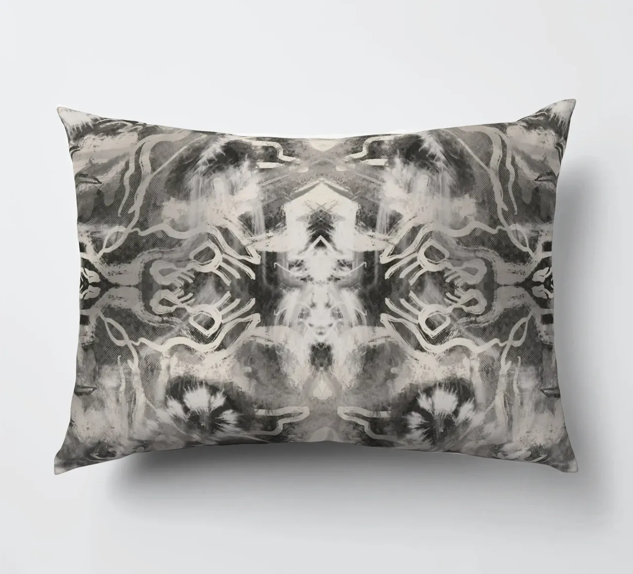 Rorschach 09 in bianco e nero cuscino da Little Dean
