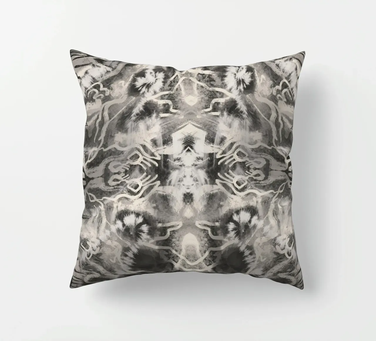 Rorschach 09 in bianco e nero cuscino da Little Dean