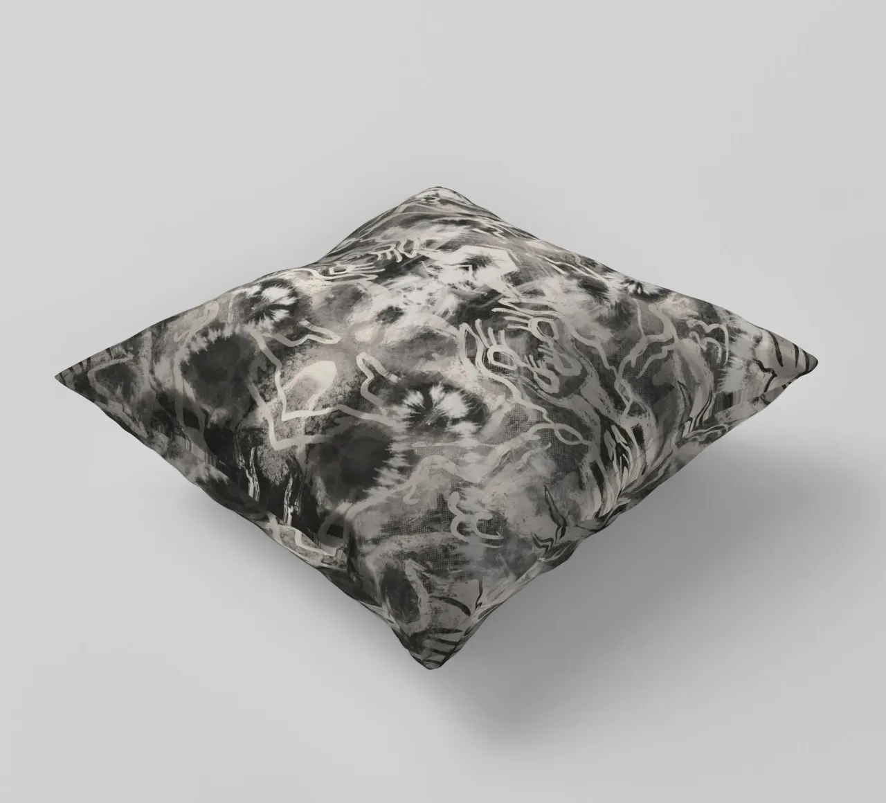 Rorschach 09 in bianco e nero cuscino da Little Dean