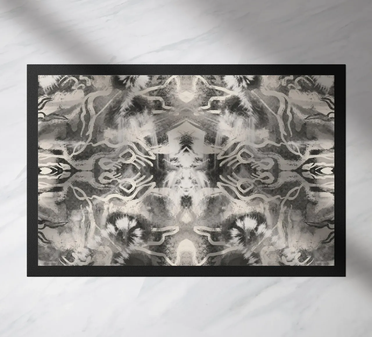 Rorschach 09 in bianco e nero zerbino da Little Dean