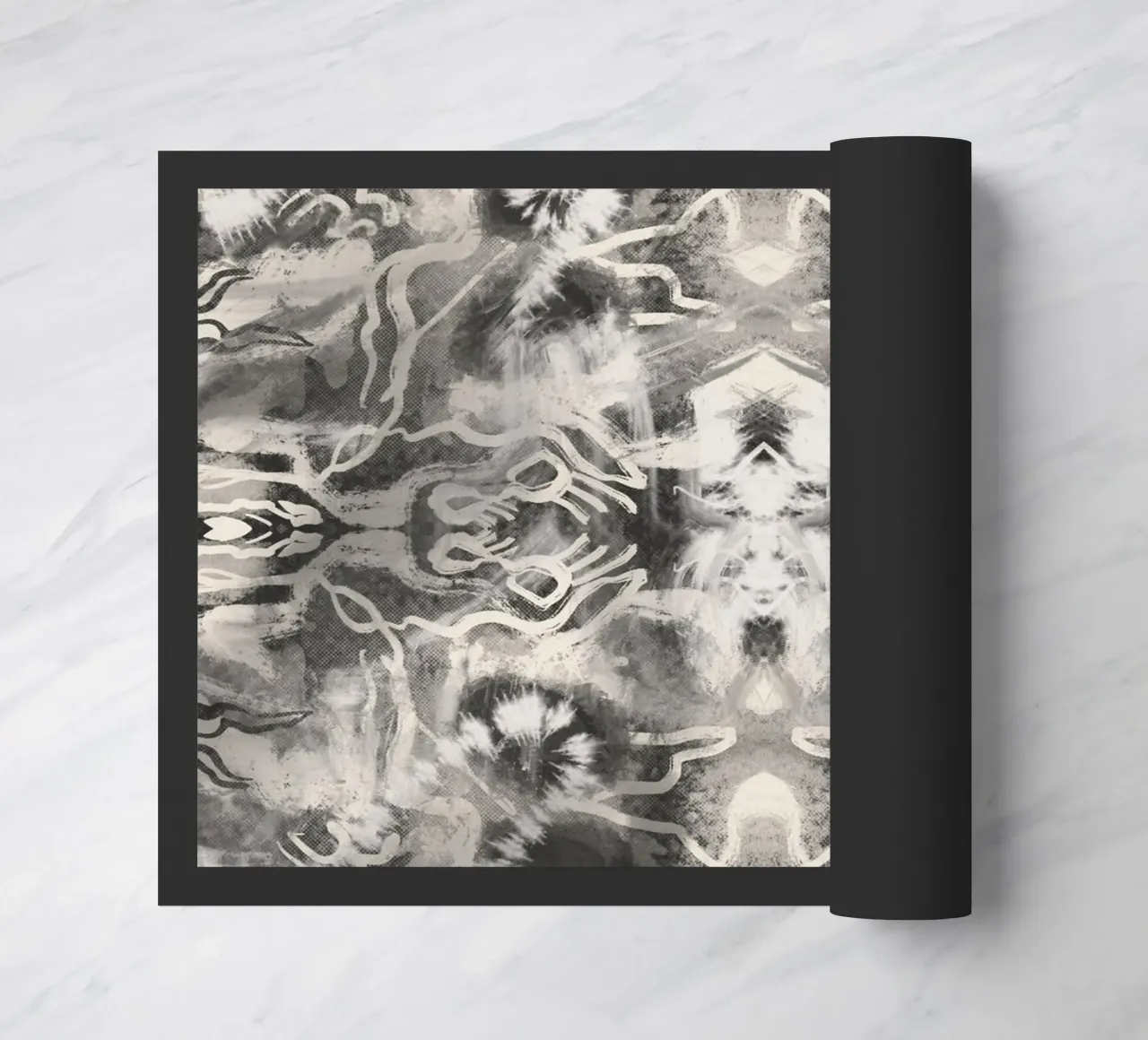 Rorschach 09 in bianco e nero zerbino da Little Dean