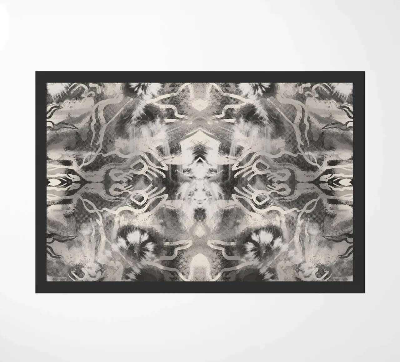 Rorschach 09 in bianco e nero zerbino da Little Dean