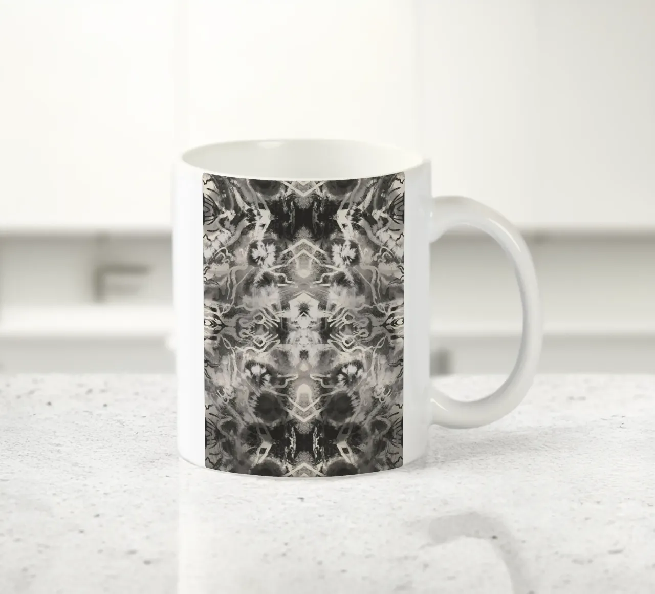 Rorschach 09 in bianco e nero tazza in ceramica da Little Dean