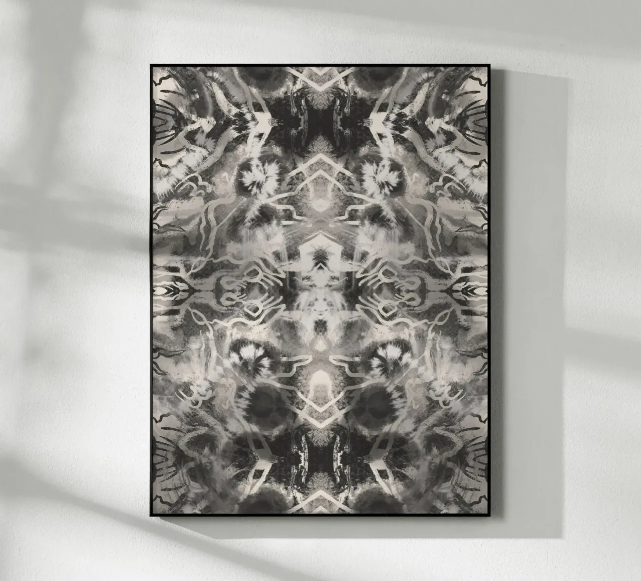 Rorschach 09 in bianco e nero plexiglass da Little Dean