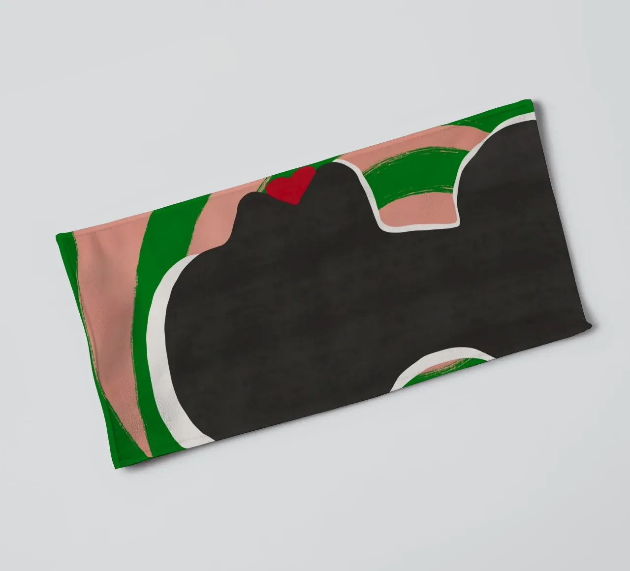 Black model 05 towel by Little Dean