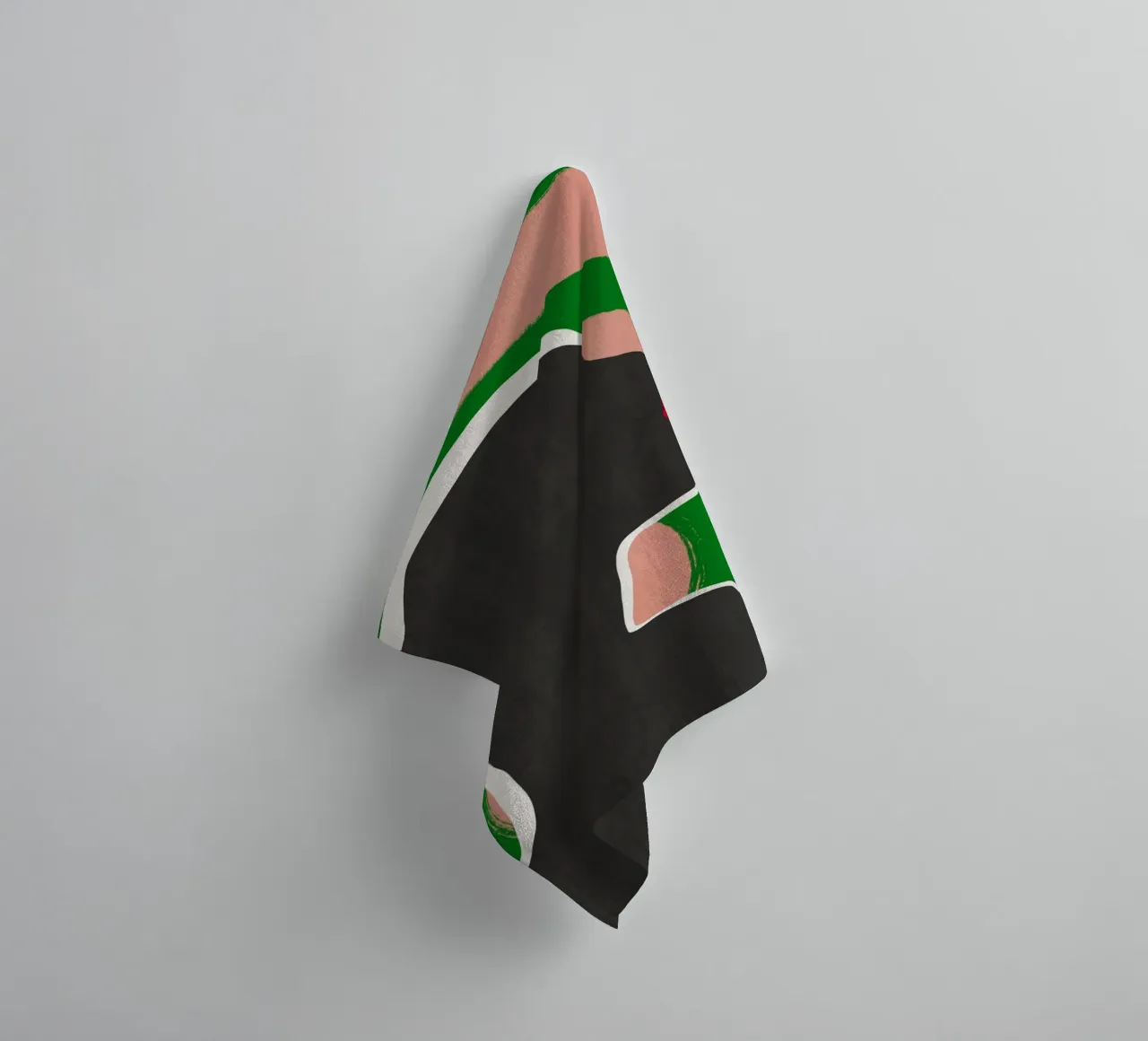 Black model 05 towel by Little Dean
