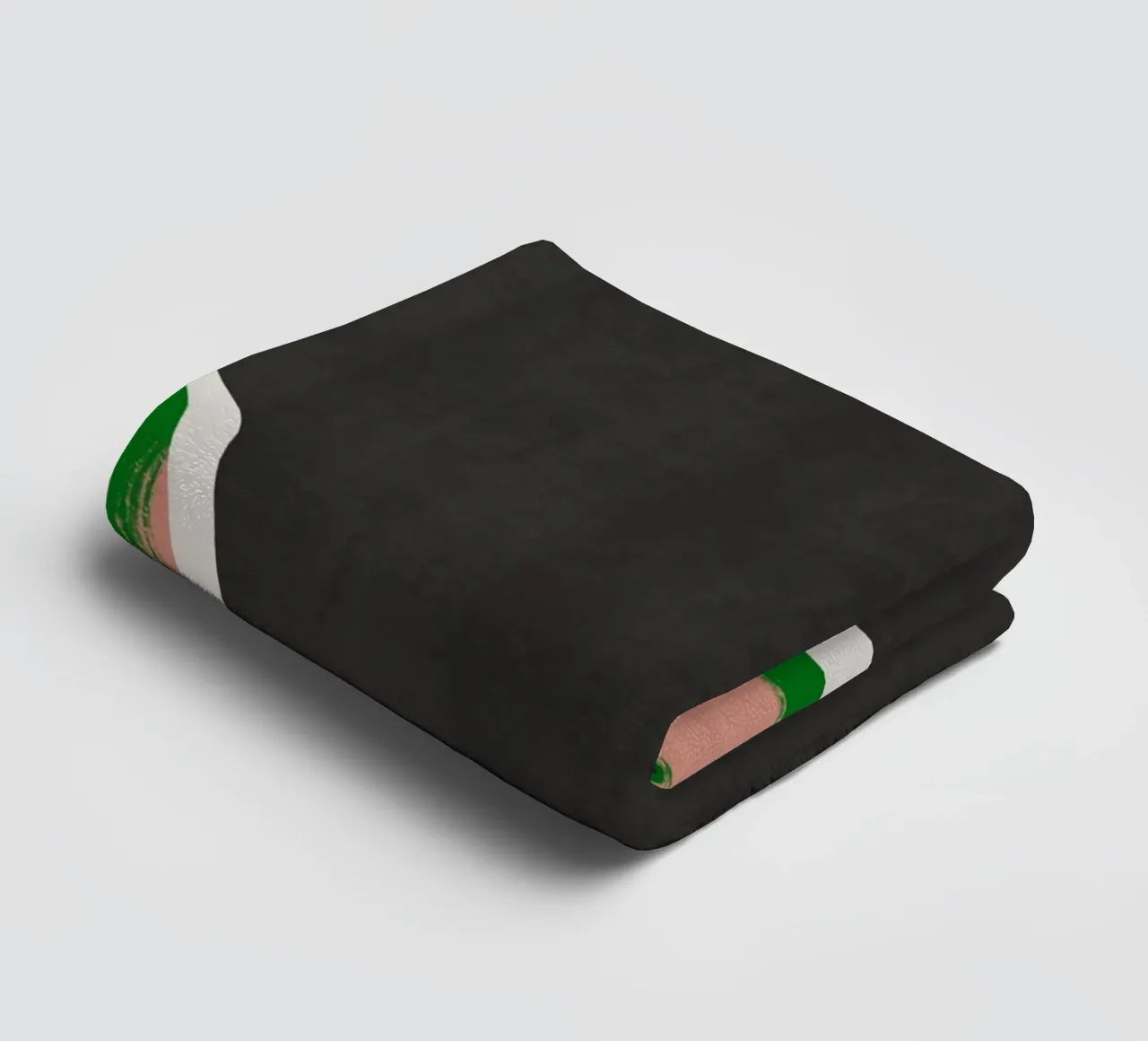 Black model 05 towel by Little Dean
