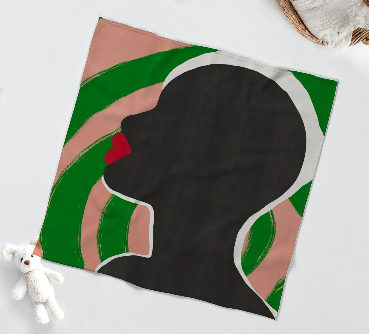 Modello nero 05 coperta in pile da Little Dean