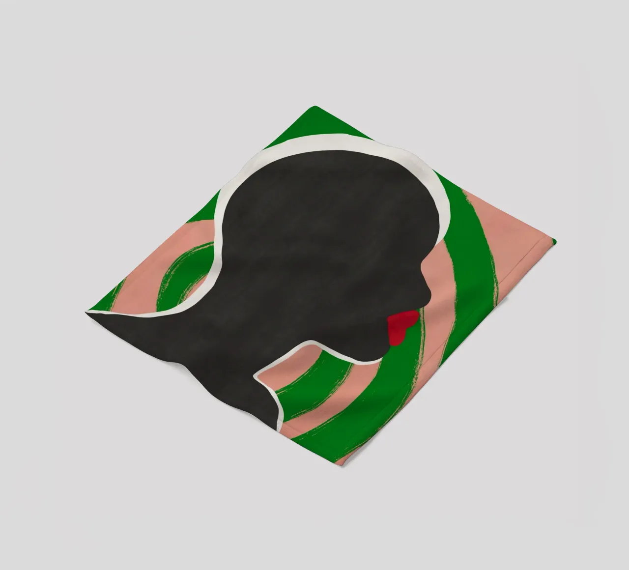 Modello nero 05 coperta in pile da Little Dean