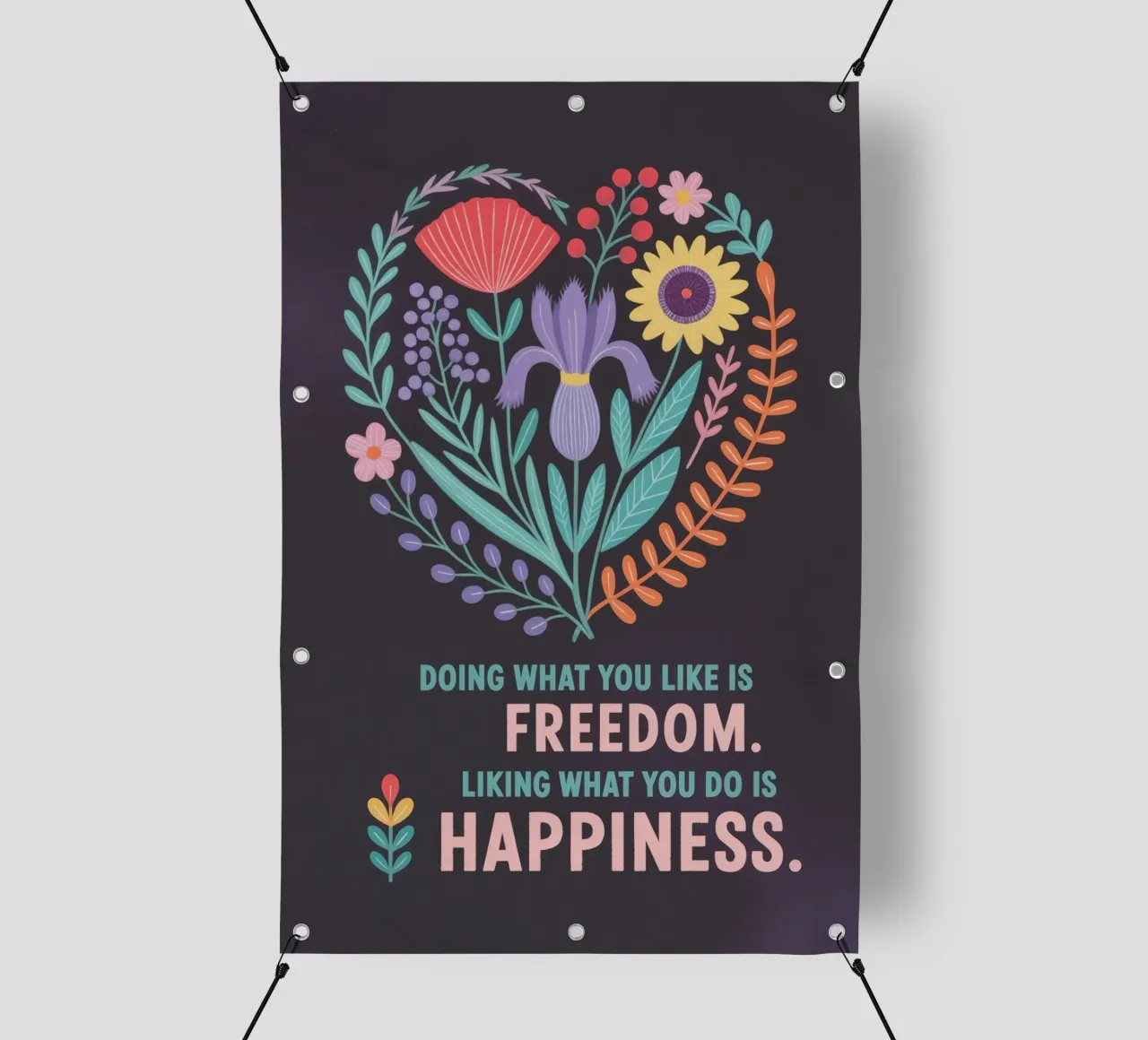 LIBERTÀ E FELICITÀ telo in pvc da 20 Farben