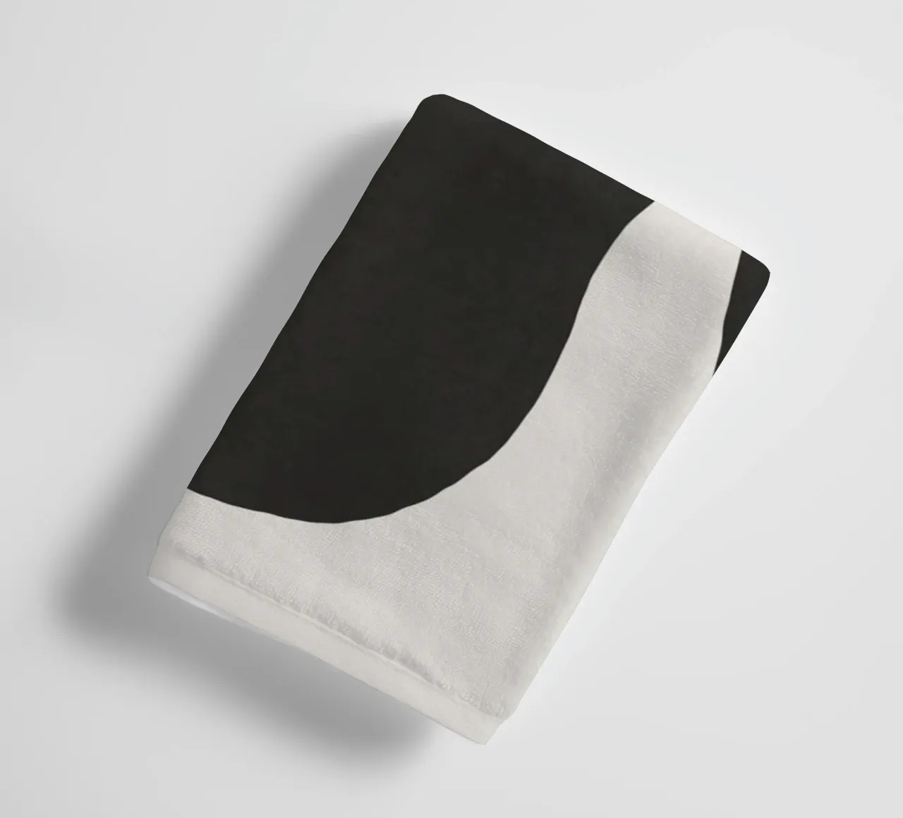 Nudo in nero asciugamano da bagno da Little Dean