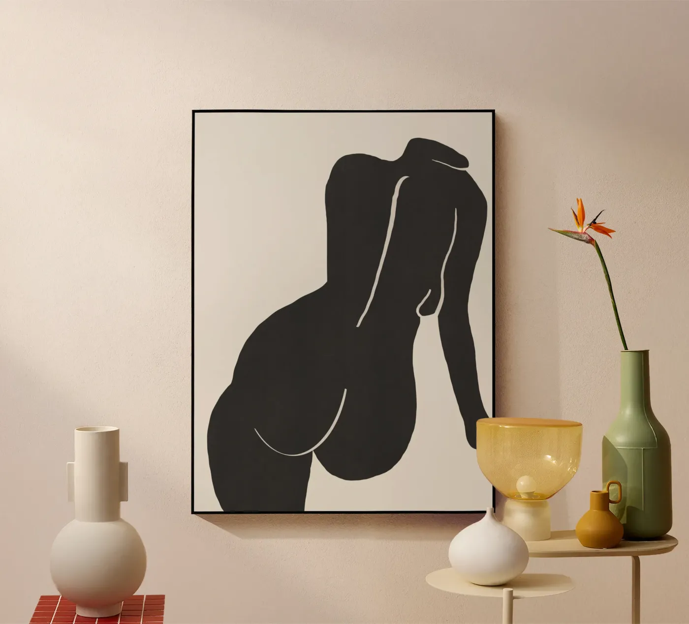 Nudo in nero plexiglass da Little Dean