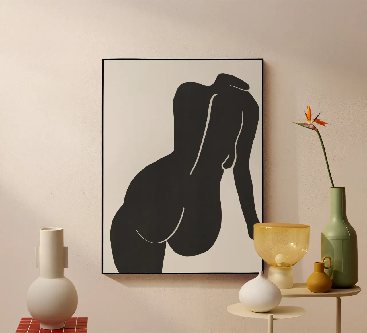 Nudo in nero plexiglass da Little Dean