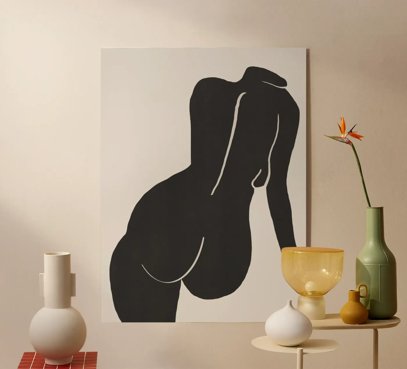 Nudo in nero plexiglass da Little Dean