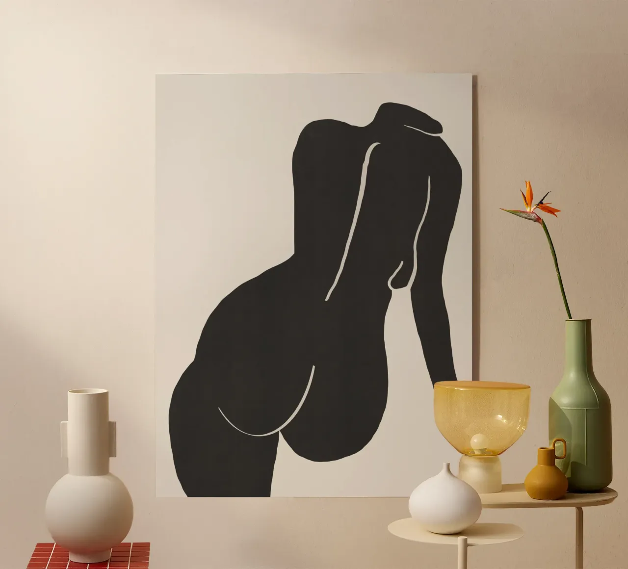 Nudo in nero plexiglass da Little Dean